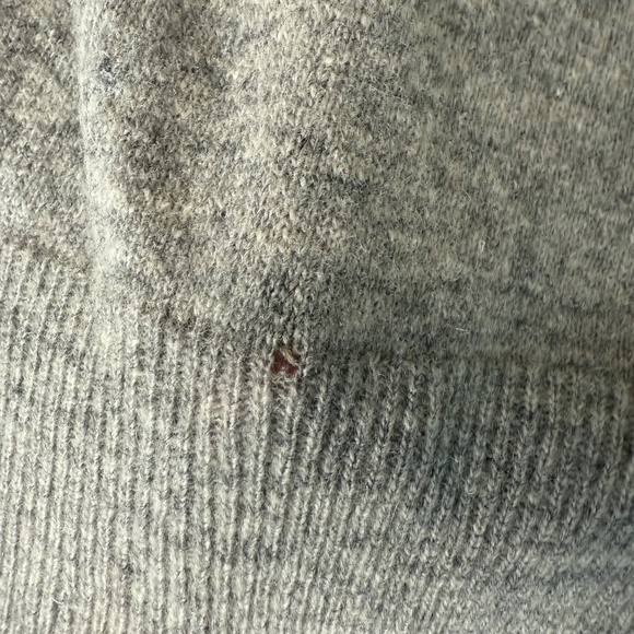 Vintage Le Pull-Over Wool Sweater Womens Large Gray Beaded Sequin Top Shirt Glam - Picture 5 of 8